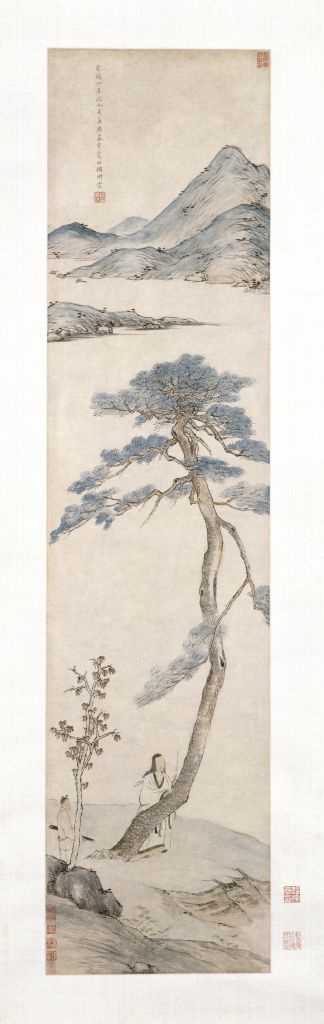 图片[1]-Cheng Jiasui Lonely Pine Kaoshitu Axis-China Archive